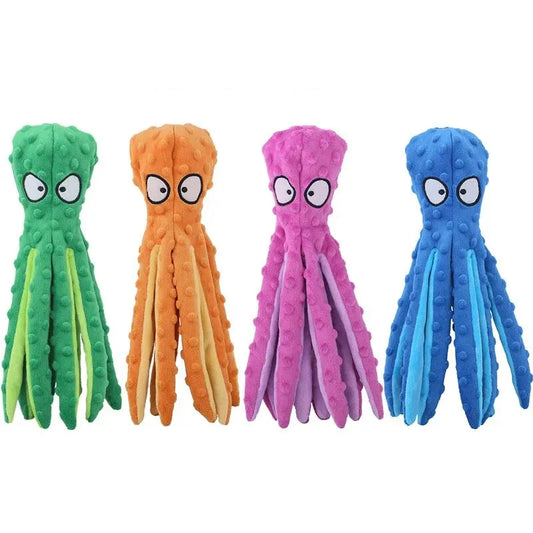 Plush Octopus Squeaky Toy